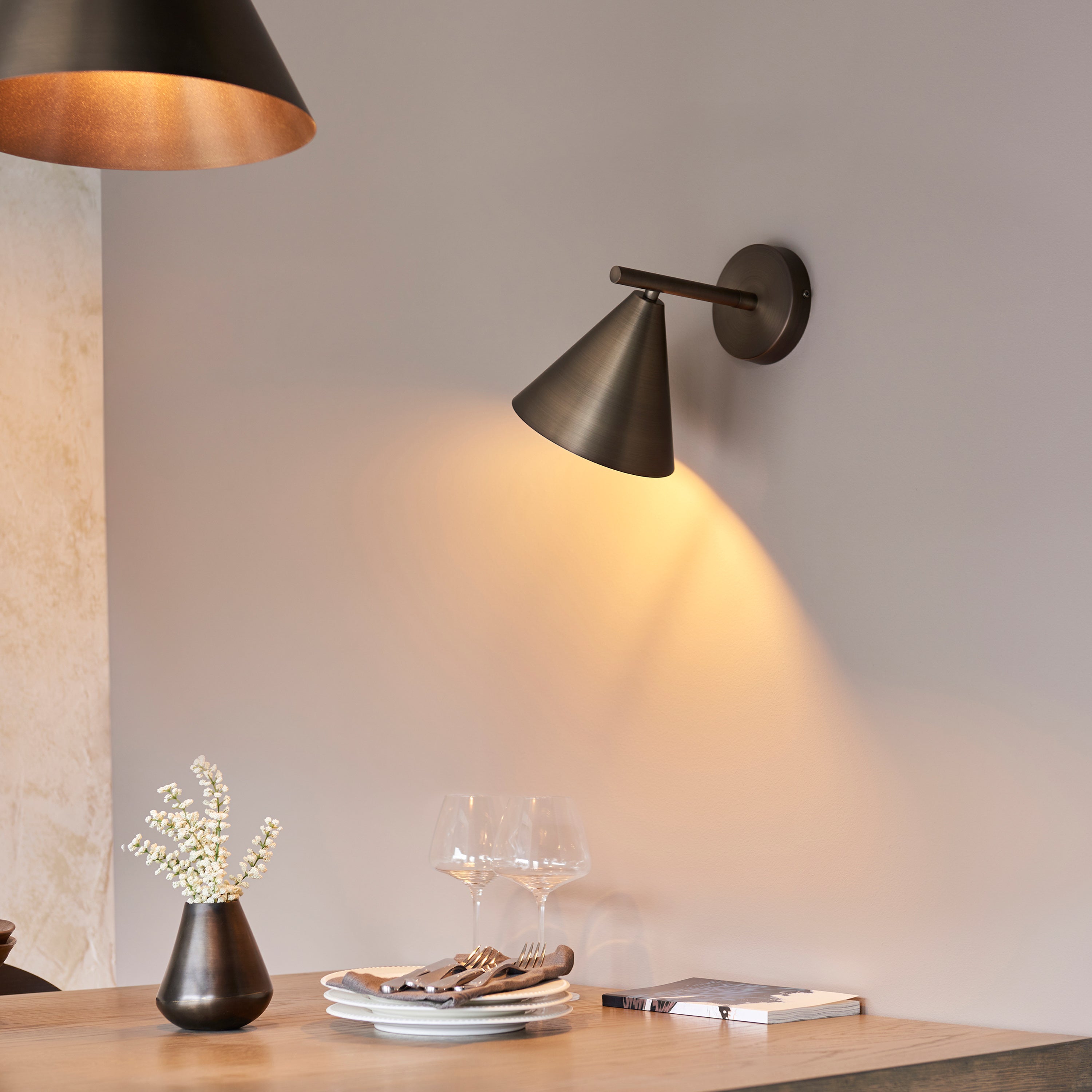 Ariana Antique Bronze Wall Light